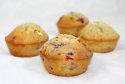 Muffins chocolat blanc et framboises