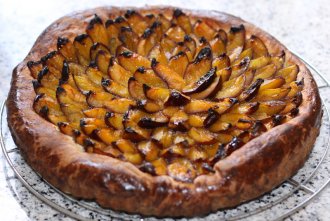 Tarte briochée aux quetsches