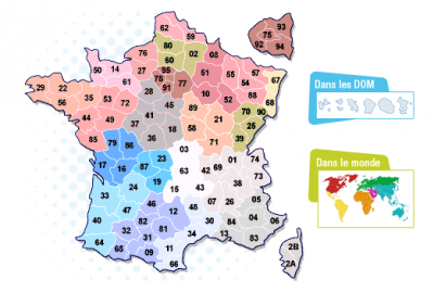 Carte de France des animations