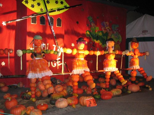 Décor d'Halloween en citrouille